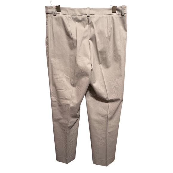 Jones New York Signature Petite Stretch Khaki Casual Pants Flat Front 10 Petite - Picture 3 of 9